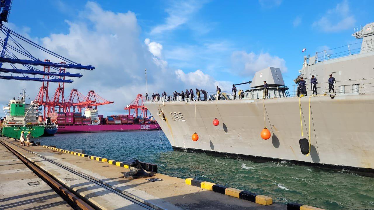 Indian Warship in Sri Lanka