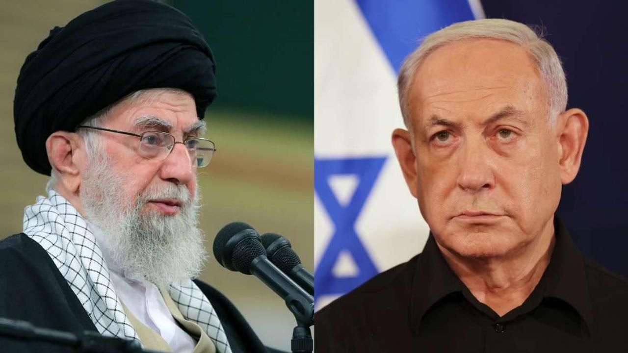 Iranian Supreme Leader Ayatollah Khamenei and Israeli PM Benjamin Netanyahu