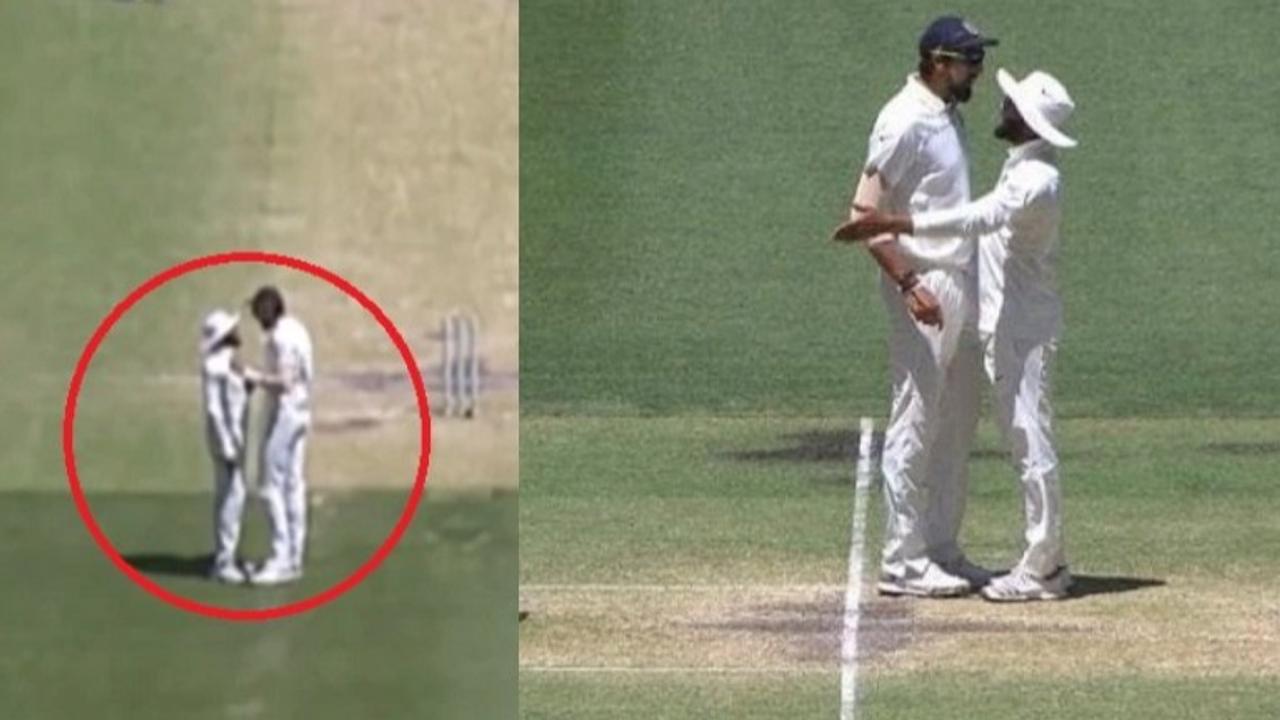 Ishant Sharma and Ravindra Jadeja indulge in a heated argument