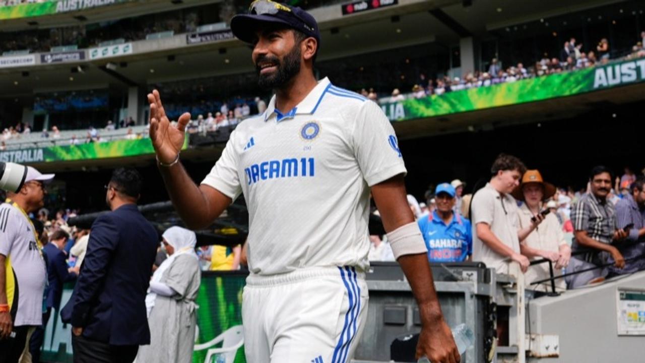 Jasprit Bumrah walks out during the MCG Test