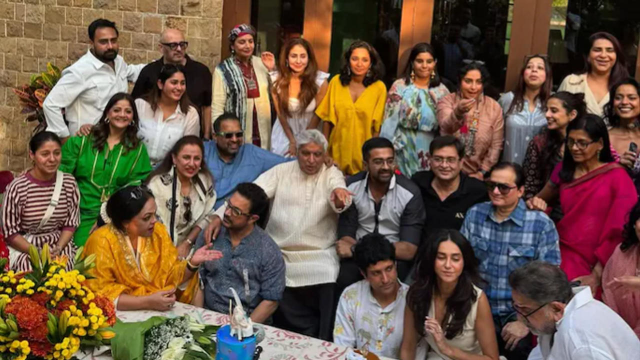 Javed Akhtar's birthday party