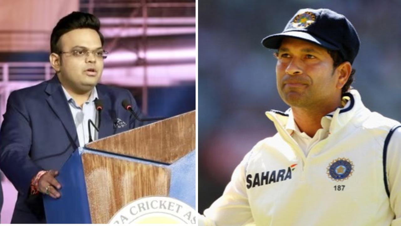 Jay Shah and Sachin Tendulkar