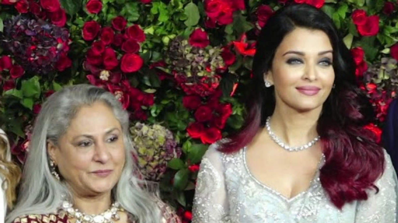 Jaya Bachchan with Aishwarya Rai Bachchan