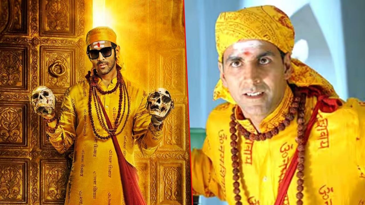 Kartik Aaryan (L), Akshay Kumar (R)