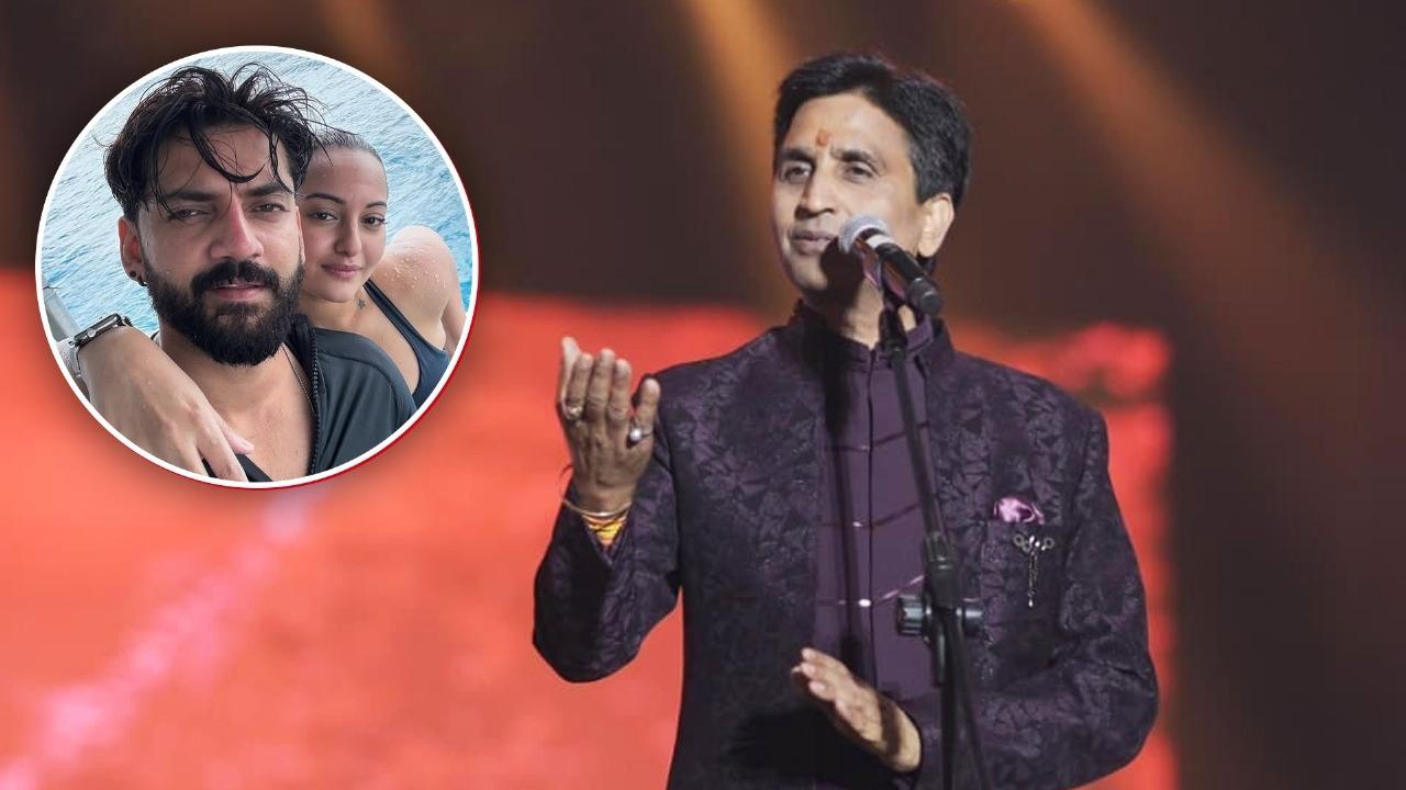 Kumar Vishwas at a poetry event in Meerut referred to Sonakshi and Zaheer's marriage