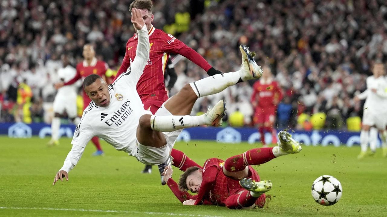 Kylian Mbappe in Real Madrid vs Liverpool