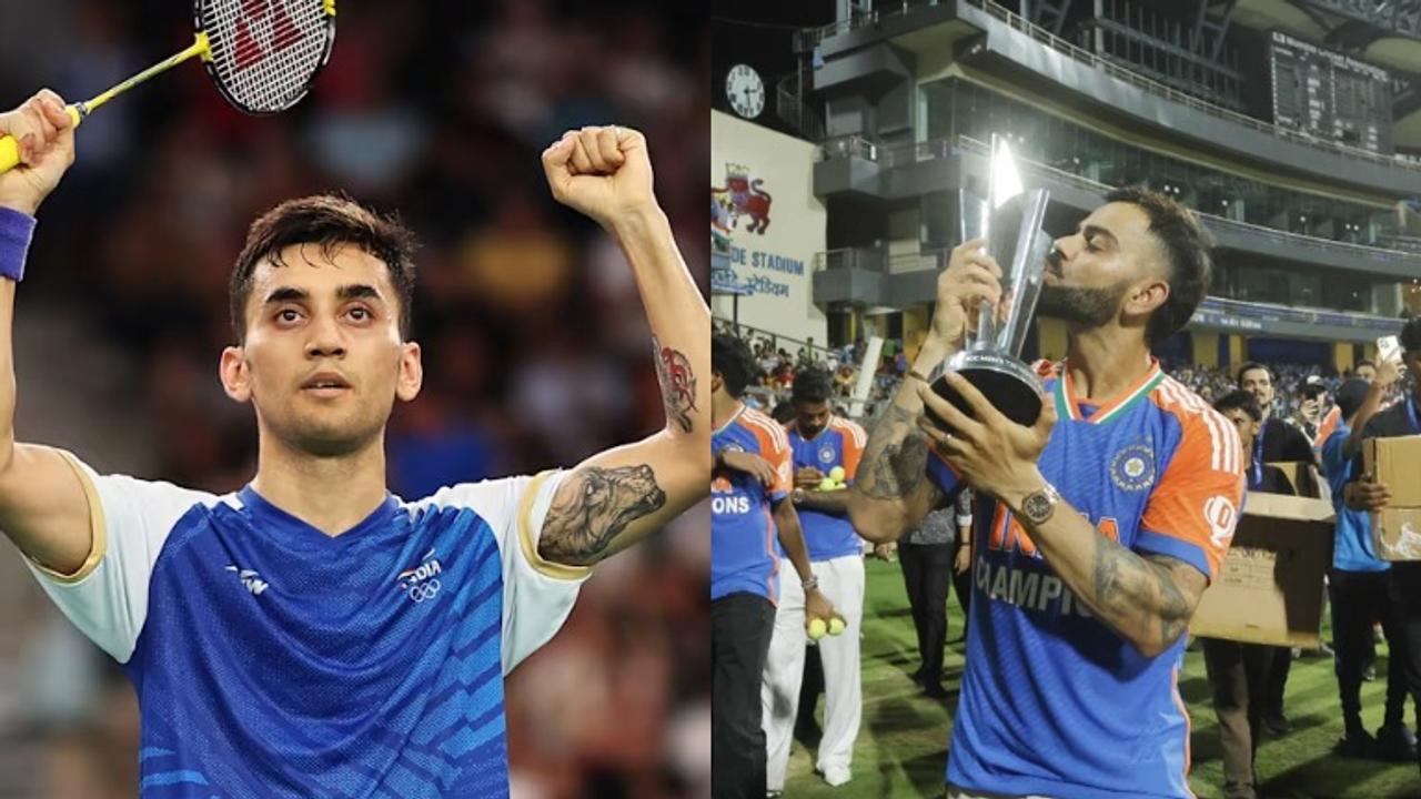 Lakshya Sen and Virat Kohli