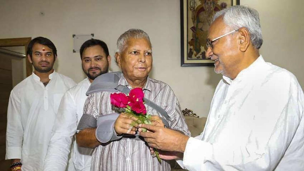 Lalu Yadav famliy With Nitish Kumar