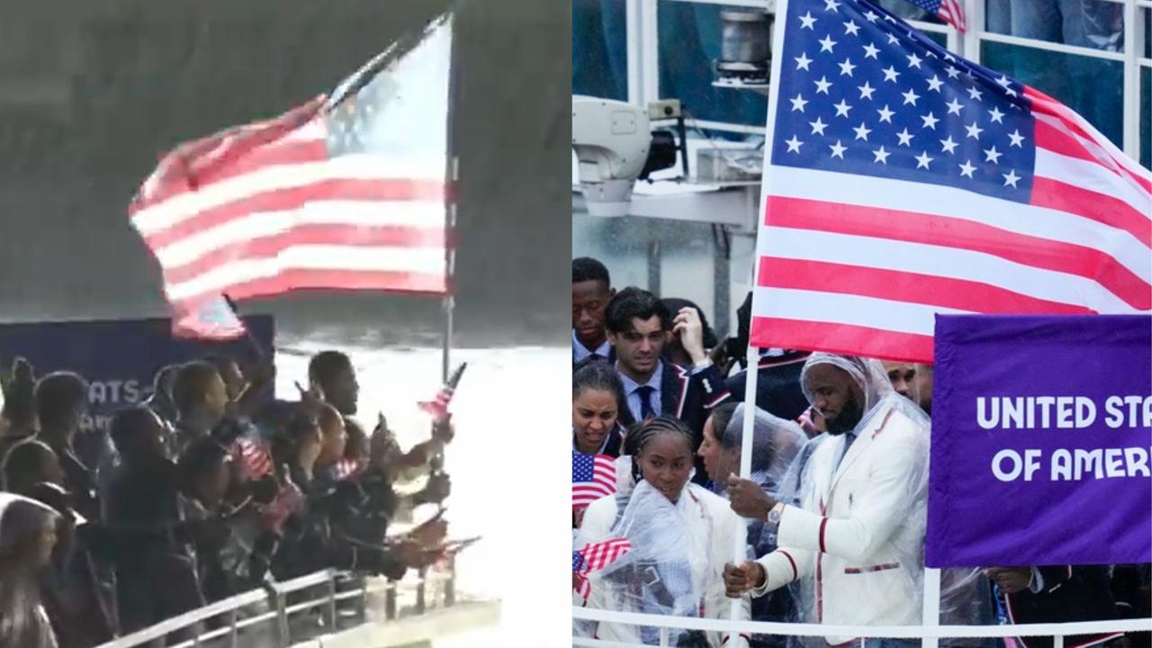 LeBron James and Team USA's epic entrance at Paris Olympics opening ceremony