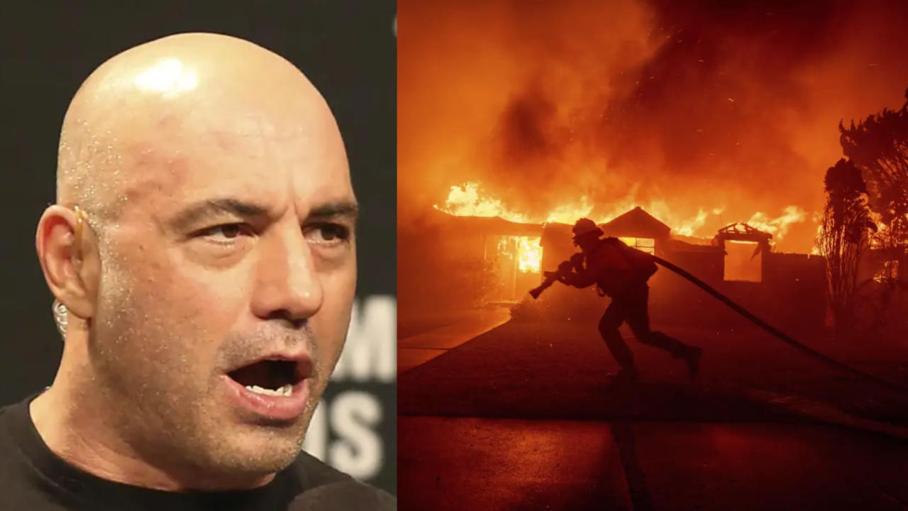 Los Angeles Wildfire Joe Rogan podcast clip viral