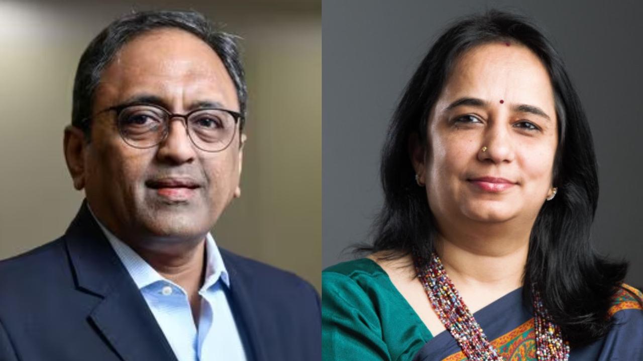 L&T chairman SN Subrahmanyan and HR head Sonica Muraleedharan