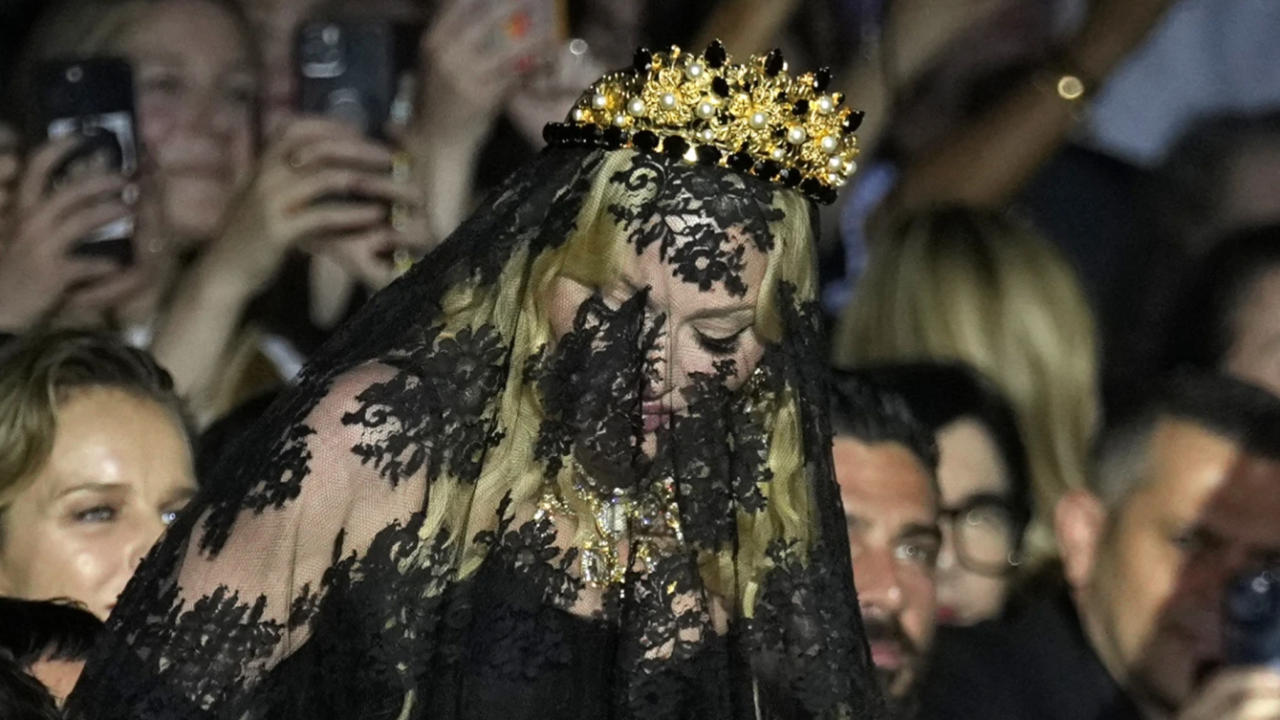 Madonna at Milan Fashion Week