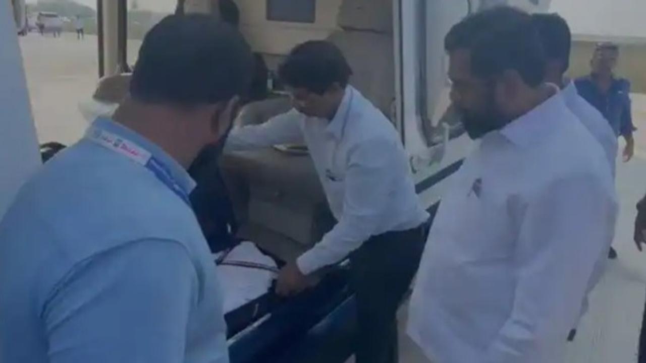 Maharashtra CM Eknath Shinde’s Bags Checked at Palghar Helipad Amid Uddhav Thackeray's Allegations