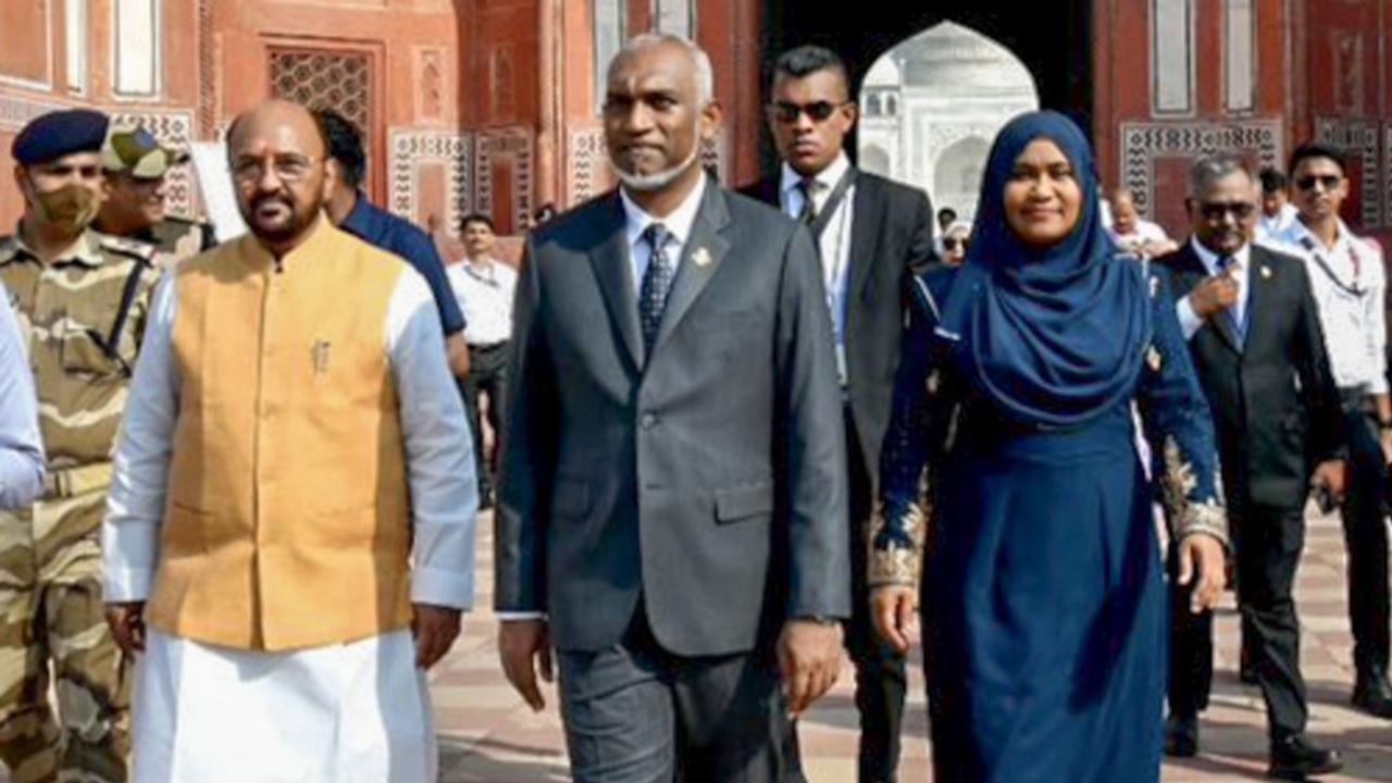 Maldives President Muizzu visits Taj Mahal