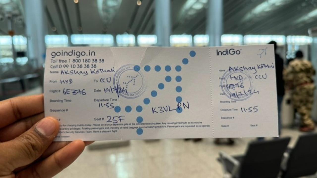 Man Shares 'Hand-Written Boarding Pass' Amid Global Microsoft Outage, Viral Post