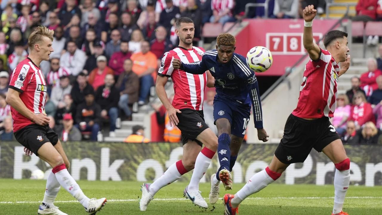 Man United beats Southampton 3-0 as Marcus Rashford ends goalless run