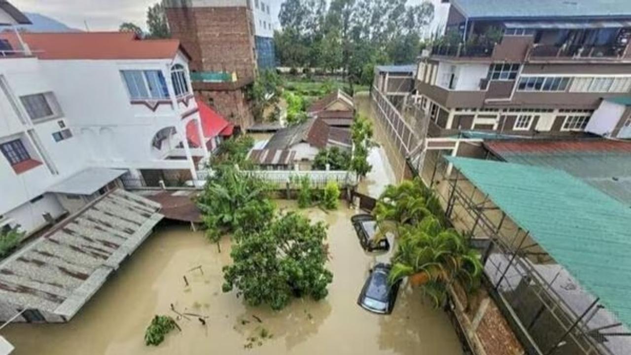 Parts of Manipur flooded after heavy rain