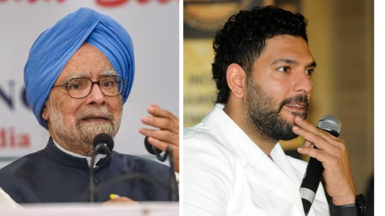 Manmohan Singh and Yuvraj Singh