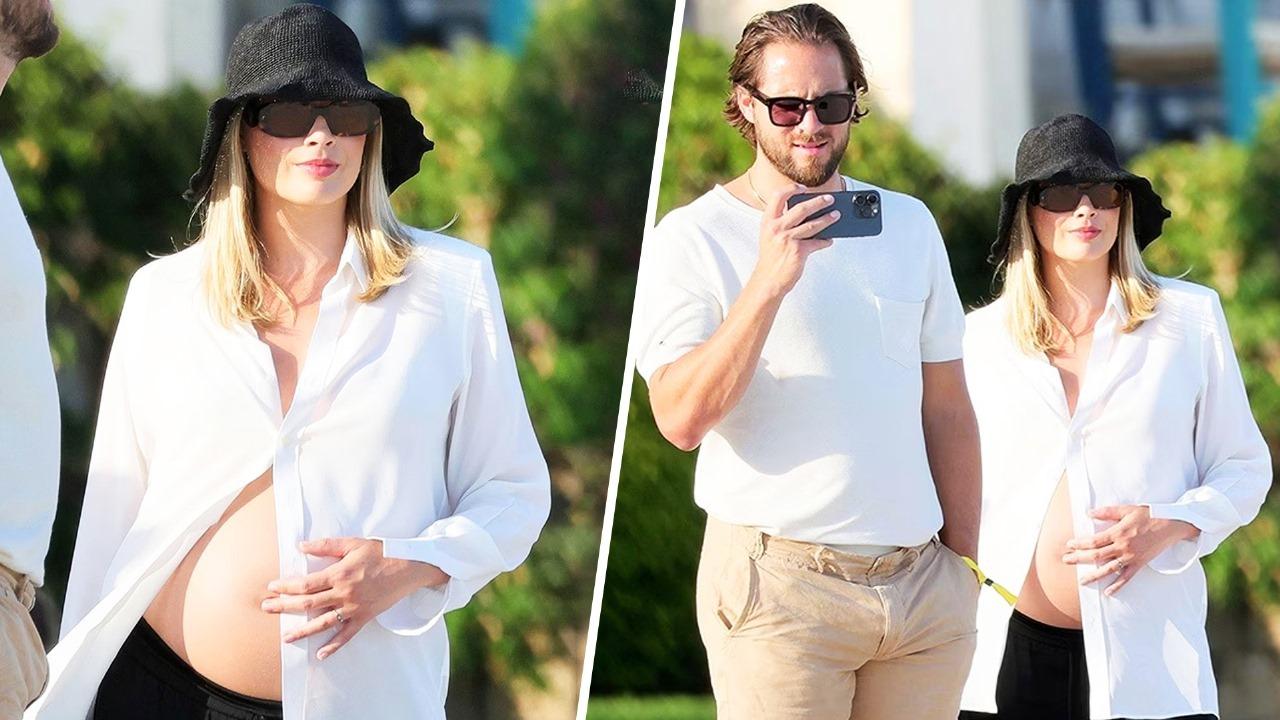 Margot Robbie With Husband Tom Ackerley