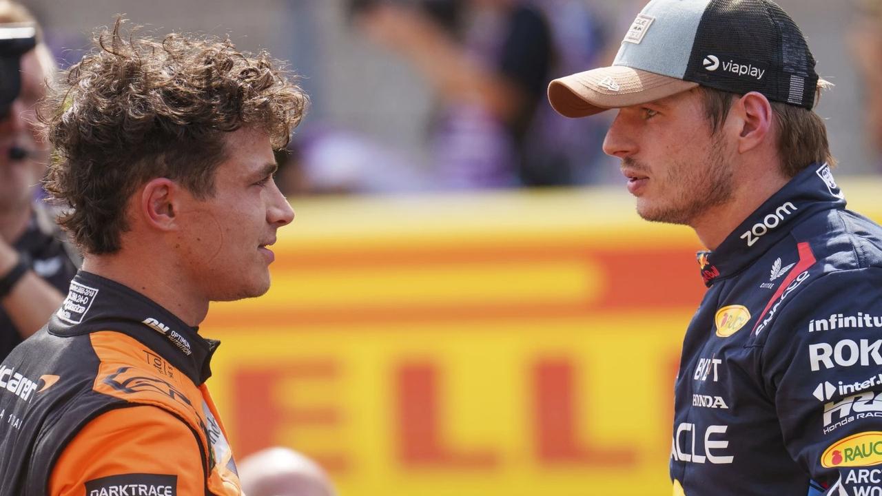 Max Verstappen and Lando Norris