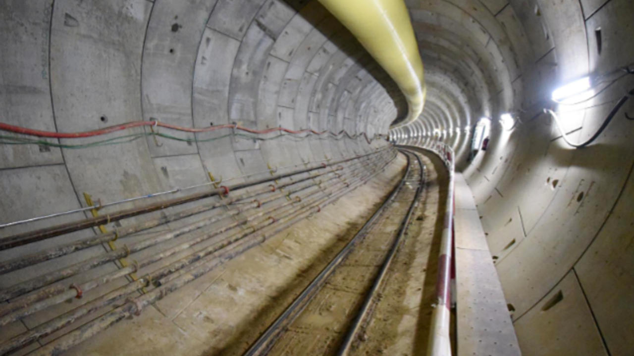 metro tunnel on the north–south corridor of the Blue Line of Patna Metro