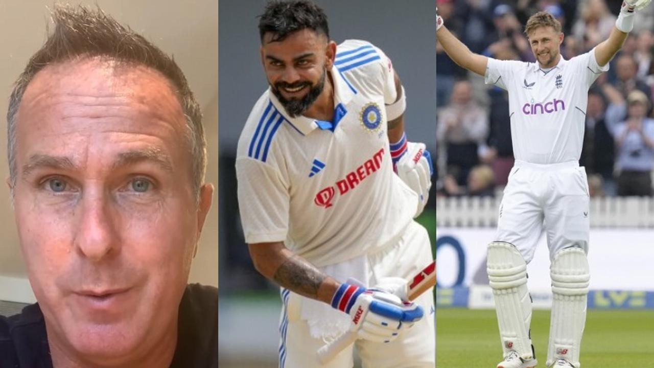 Michael Vaughan, Virat Kohli, and Joe Root