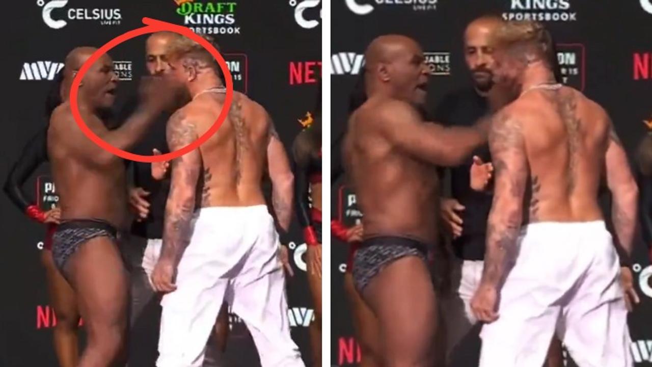 Mike Tyson slaps Jake Paul