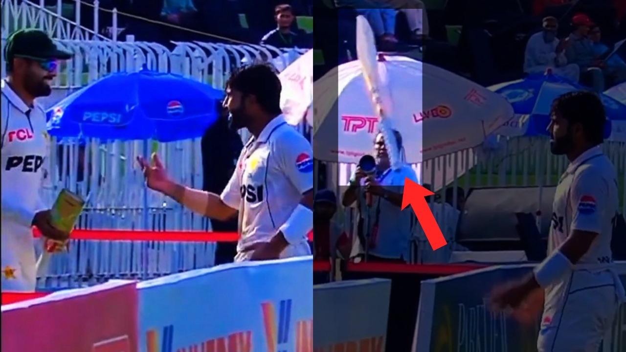 Mohammad Rizwan throws his bat on babar azam