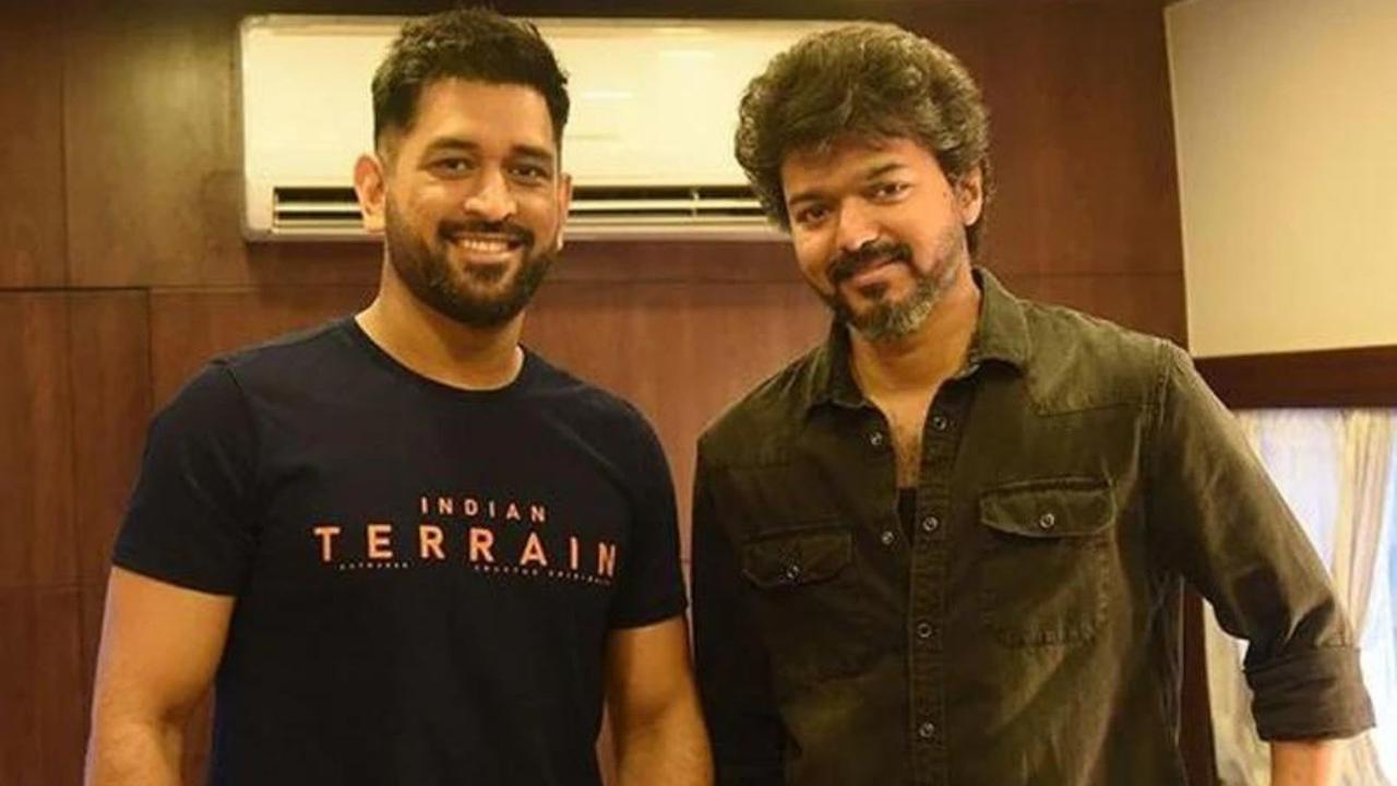 MS Dhoni and thalapathy vijay