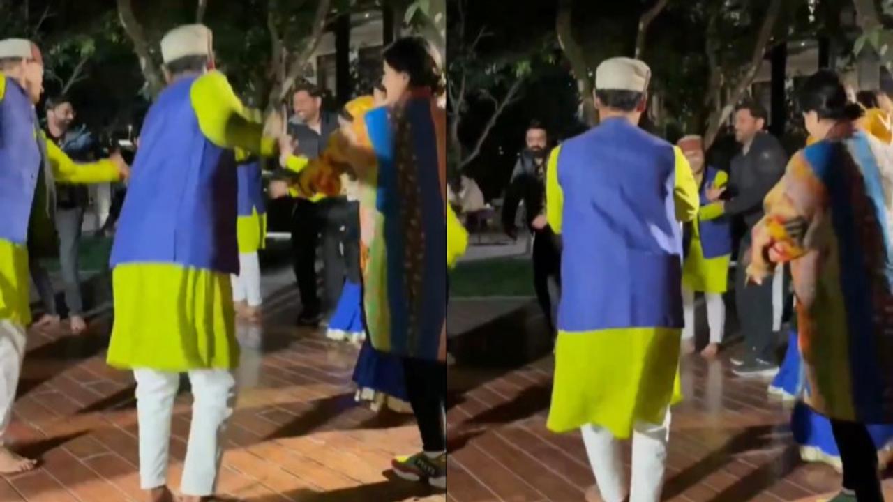 MS Dhoni Dancing In Rishikesh