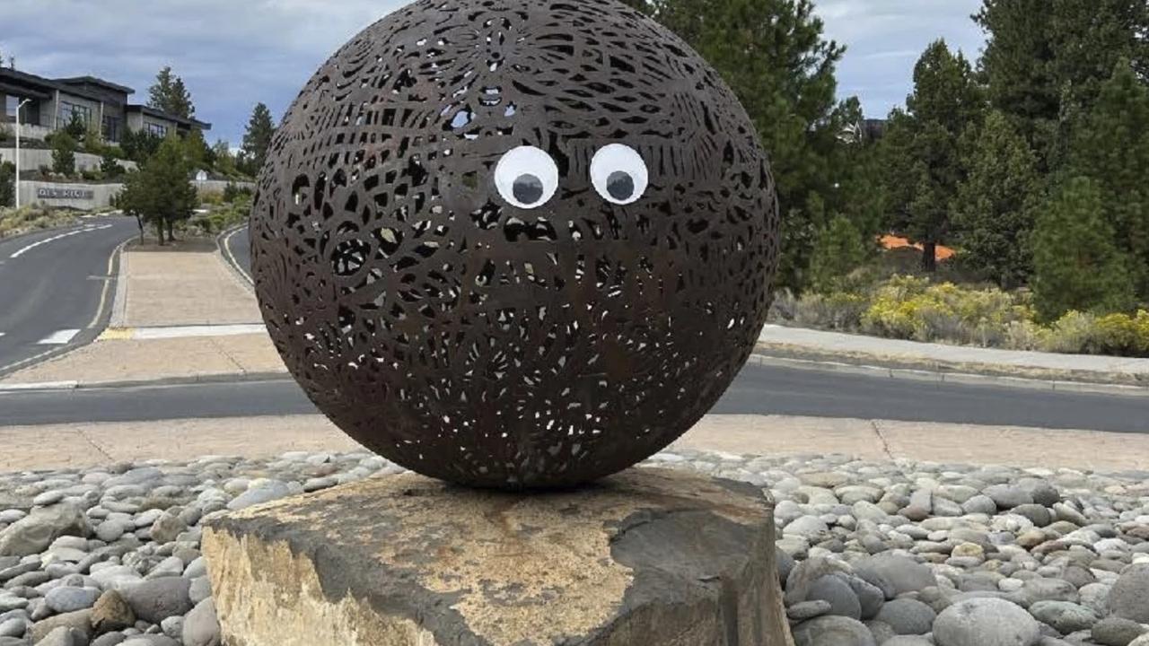  Mysterious Googly Eyes Go Viral After Appearing on Public Art in Oregon