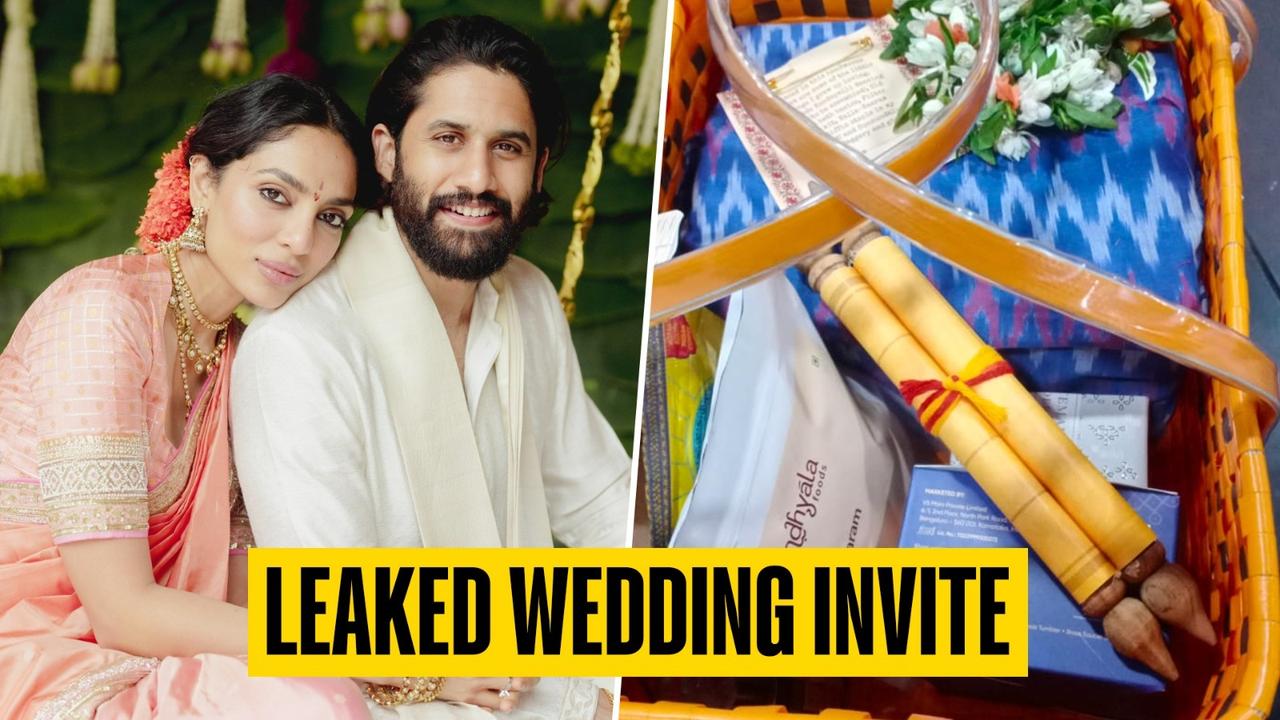 Naga Chaitanya and Sobhita Dhulipala's wedding invite goes viral.