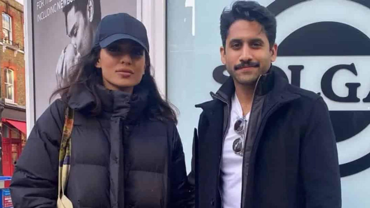 Naga Chaitanya with Sobhita Dhulipala.