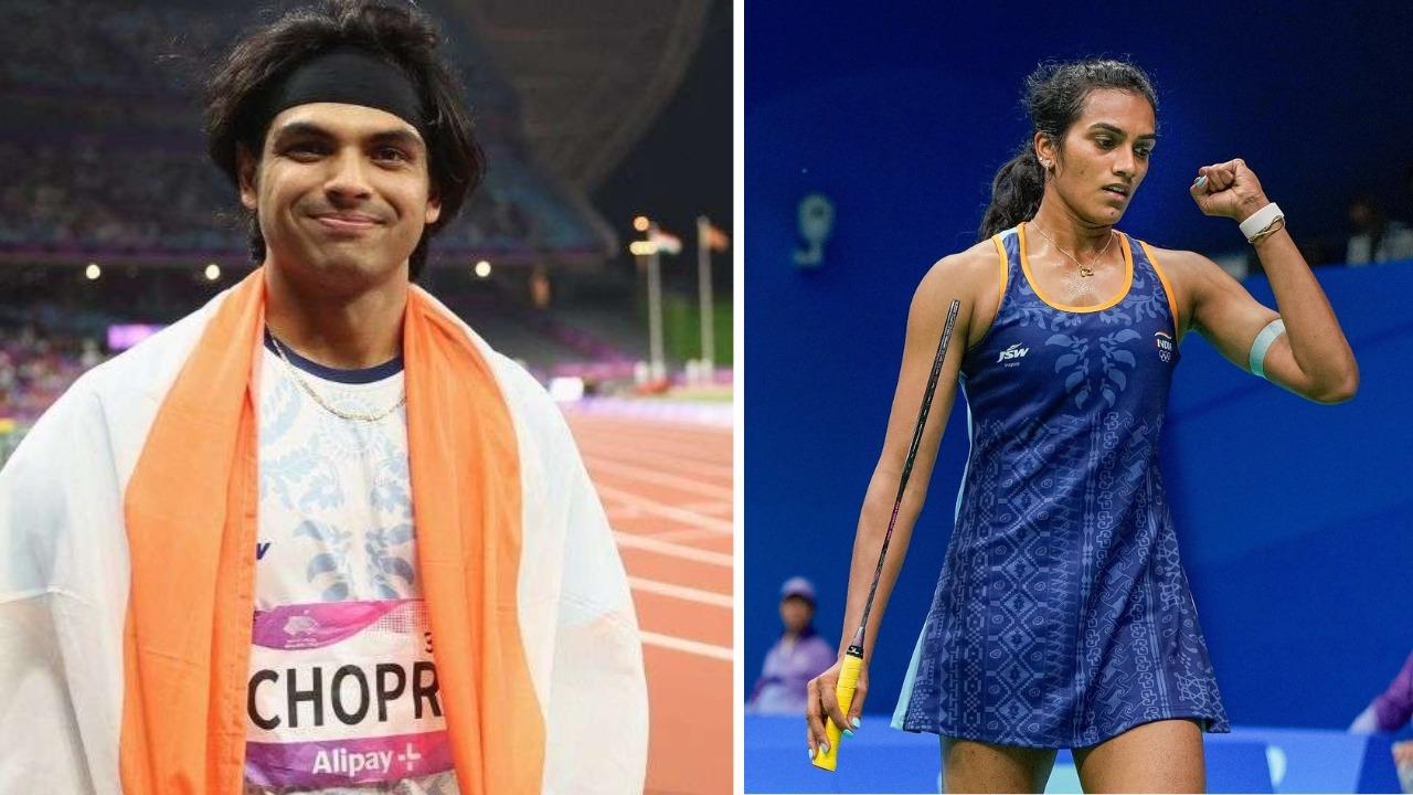 Neeraj Chopra and PV Sindhu