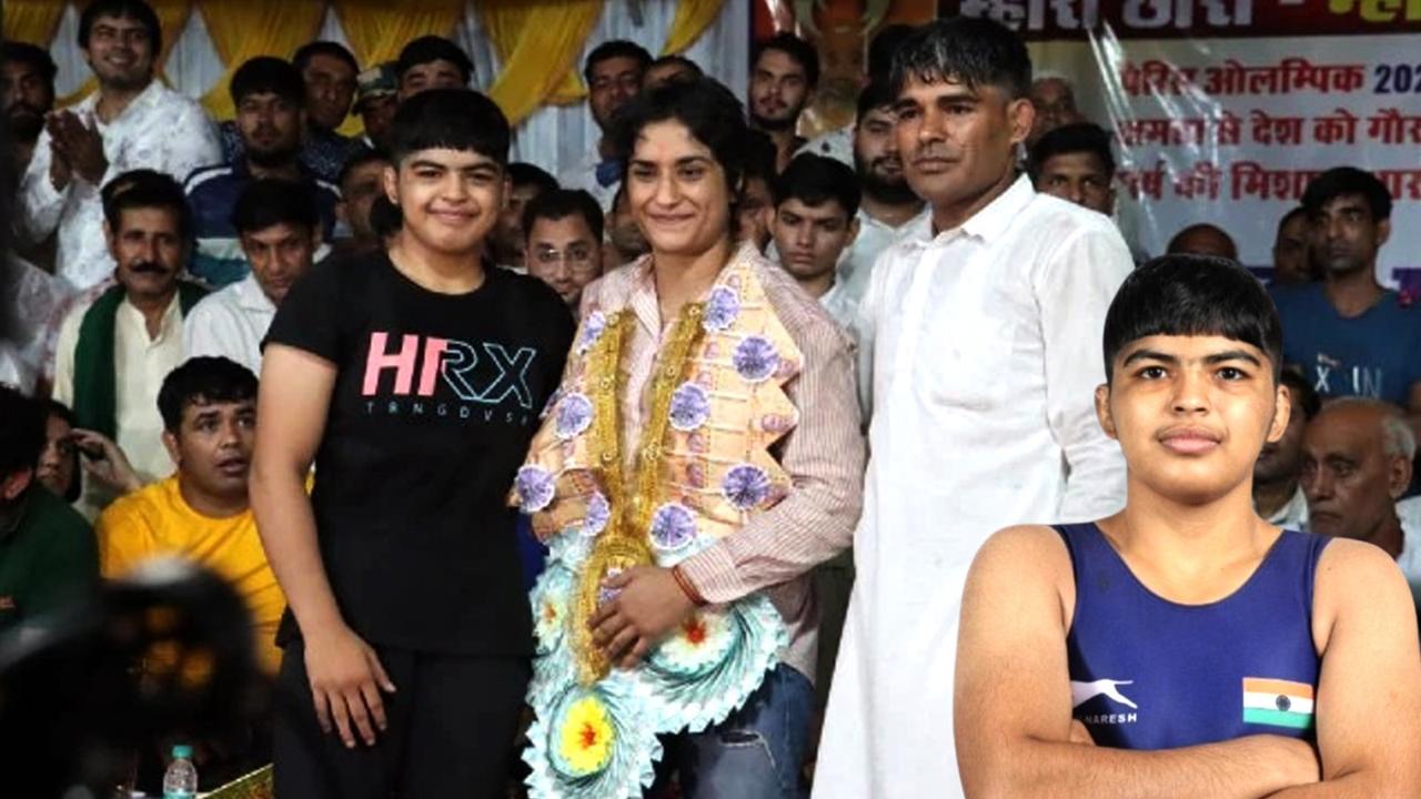 Neha Sangwan belongs to vinesh phogat village haryana balali becomes world champion