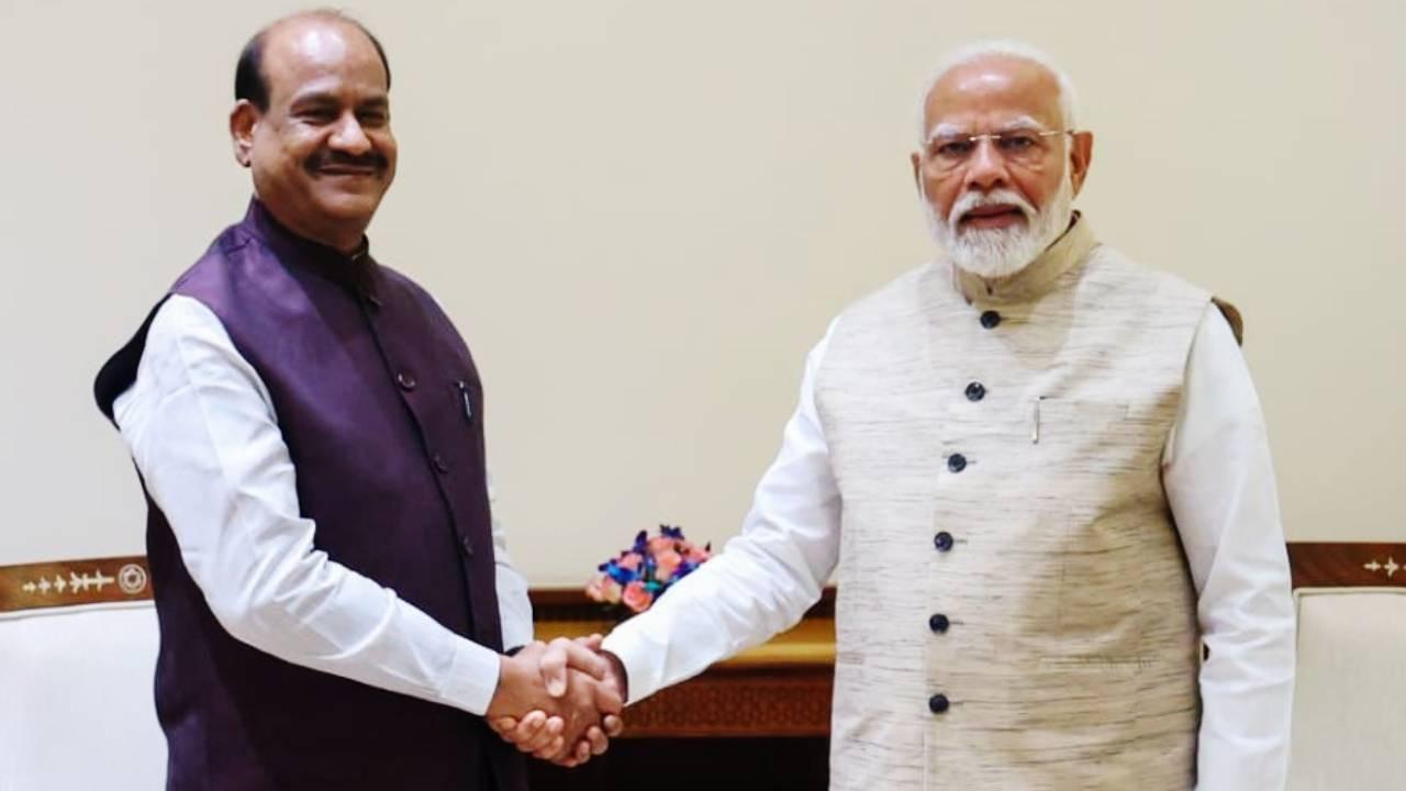 Om Birla with PM Modi