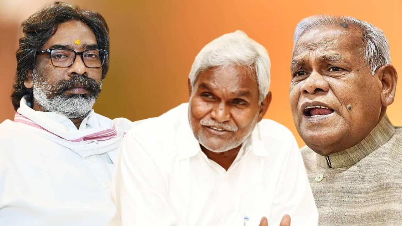 CM Hemant Soren, Champai Soren and Jitan Ram Manjhi 