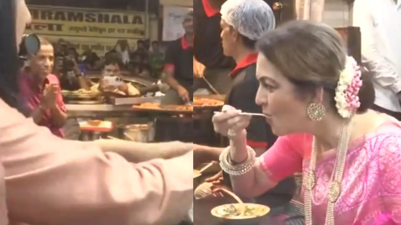 Nita Ambani visit Banaras Chaat Shop