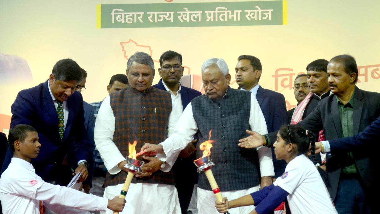  Nitish Kumar inaugurates 'Bihar Sports Talent Search Competition'