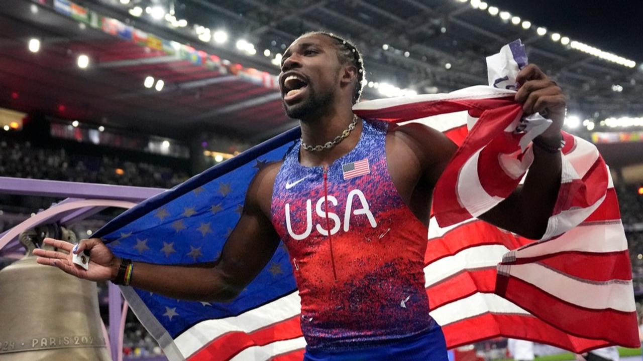 Noah Lyles post his triumph at Paris Olympics