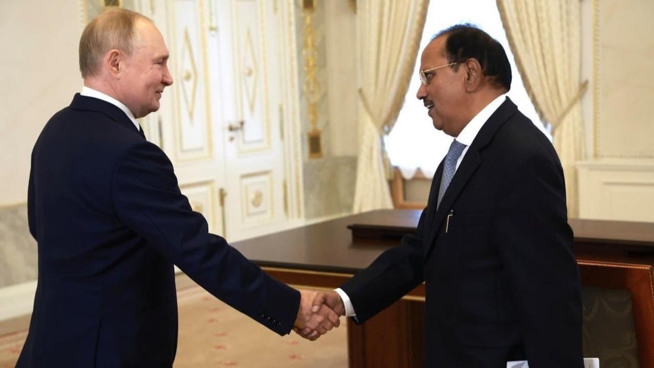 NSA Ajit Doval, Russian President Vladimir Putin