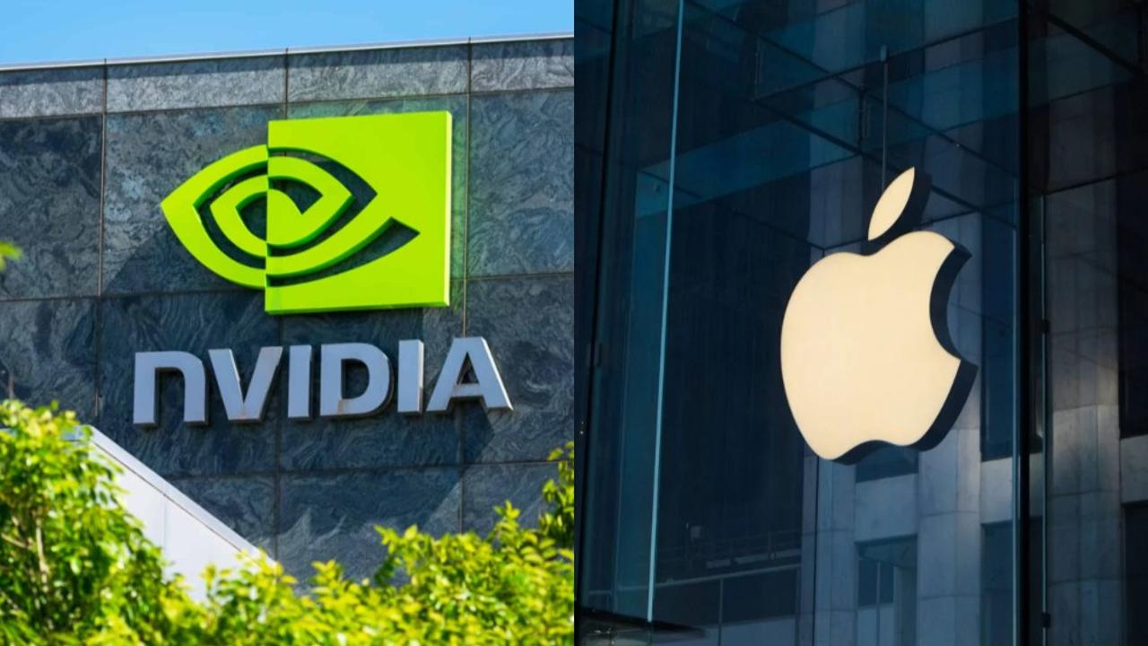 Nvidia vs Apple market cap