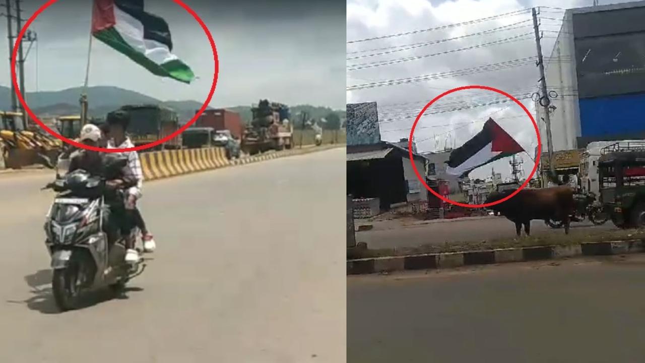 Palestine flag in karnataka