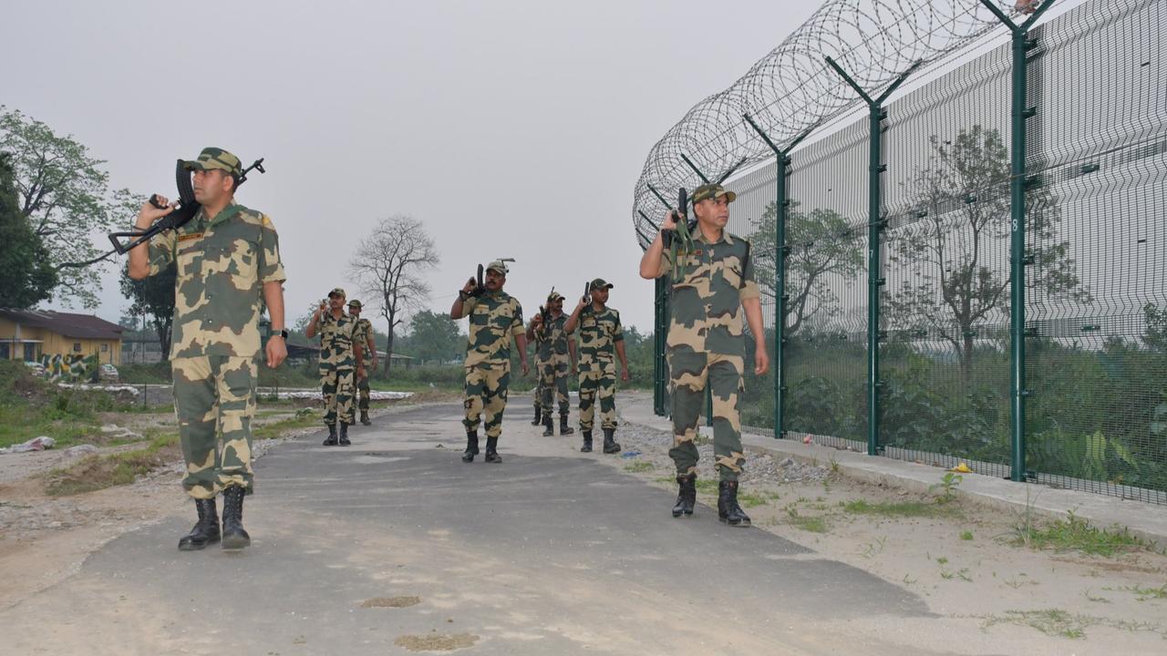 Patrolling on borders by BSF