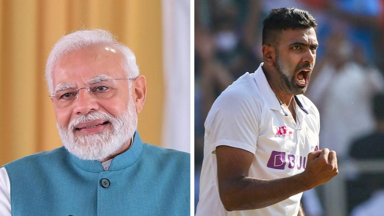 PM Modi and Ravichandran Ashwin