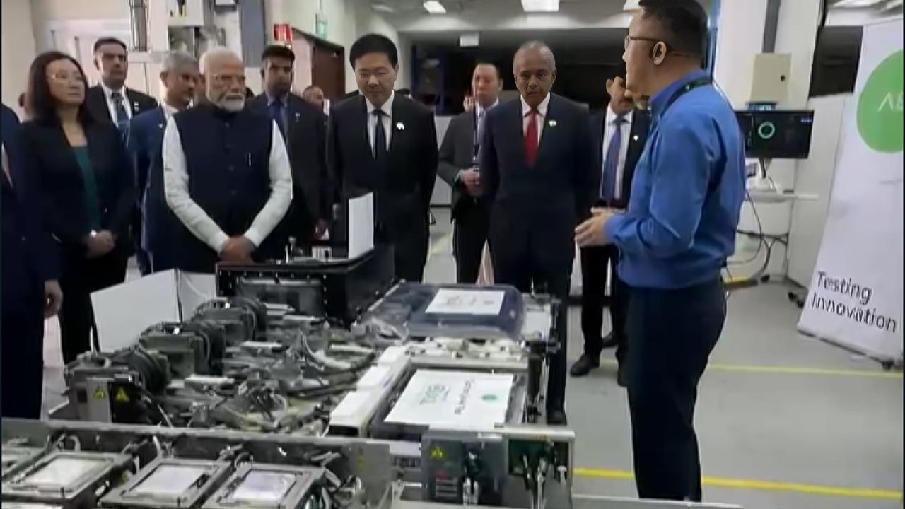 PM Modi at AEM Semiconductor Facility 