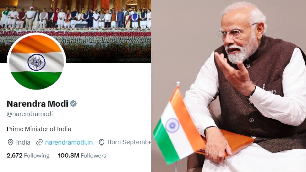 PM Modi change profile picture