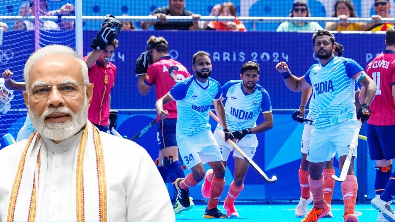 PM Modi congratulated the hockey team