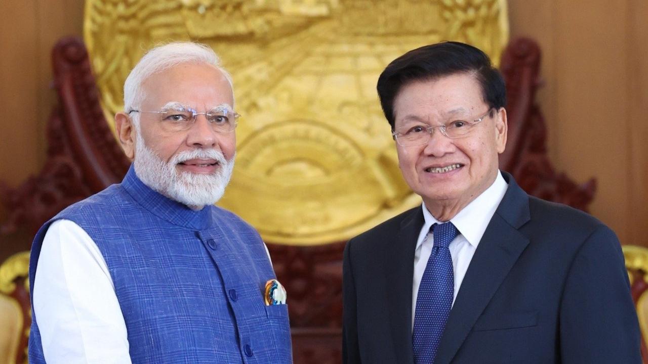 PM Modi & President Thongloun Sisoulith 