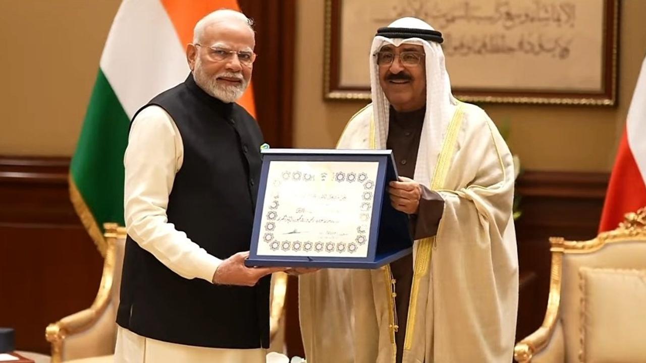 PM Modi Receives Kuwait's Highest Honour ‘Mubarak Al-Kabeer Order’